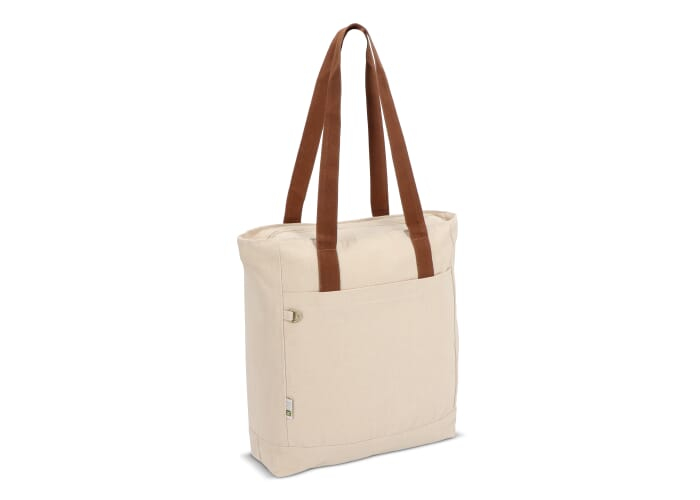 Sac cabas 310 g/m² promotionnel Reuuz Canvas Ecru / Marron